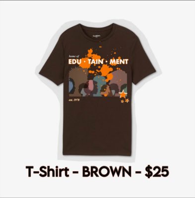 Brown t-shirt merchandise