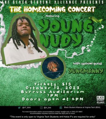 We hope to see you October 12 for a homecoming concert featuring Young Nudy and YungManny!