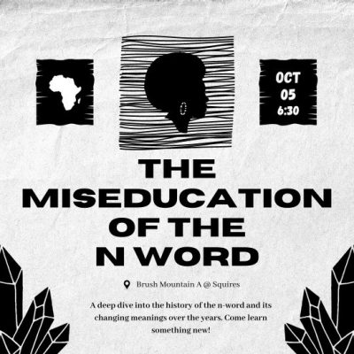 Join BSA this Thursday in an interactive, in-depth discussion about the N-word. Learn about the meaning, origin, and more.