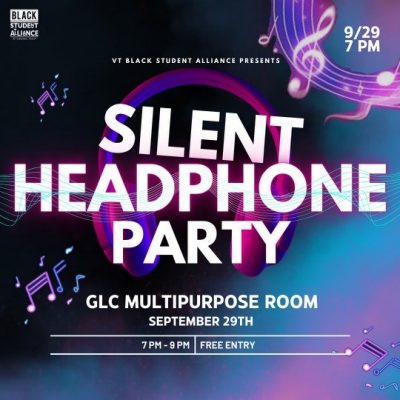 BSA will be hosting a Silent Headphone Party at 7 PM in the Graduate Life Center Multipurpose Room. This is a unique way to enjoy listening to music and having fun with your friends! You will be able to choose between three different stations music to play at any given time. Hope to see you there.